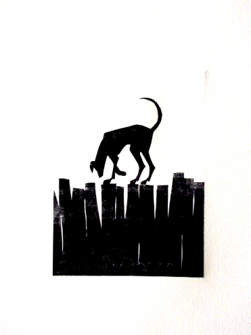 Monotipo: Lucia 2 - 2009 - Plancha 16x12 -  Papel 250gr. Canson Guarro. VENDIDO.